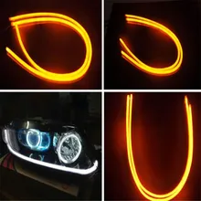2 х 85 см Автомобилей DRL СВЕТОДИОДНЫЕ Дневные Ходовые Мягкие Слезы Полосы Руля Фары