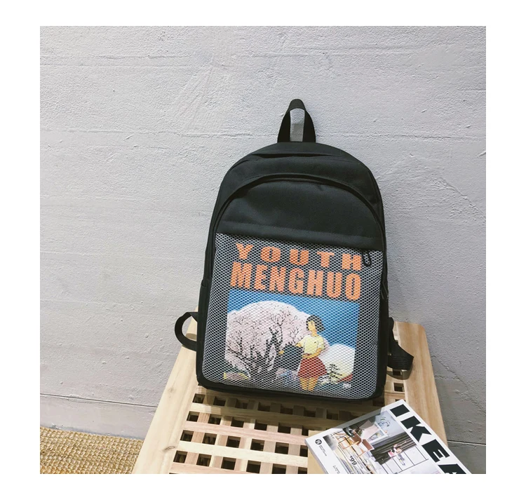 Menghuo Women Waterproof Nylon Backpacks Female Printed School Backpack for Girls Fashion Travel Bag Bolsas Mochilas Sac A Dos_35_22