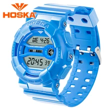 Brand HOSKA women s watches digital watch women sport led digital watch waterproof Multifunction Classic relogio