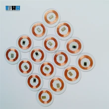 100 шт. 125 кГц EM4100/TK4100 Чип+ катушка диаметр 25 мм прозрачный ПВХ монетная карта только для чтения RFID ID карта в картах контроля доступа