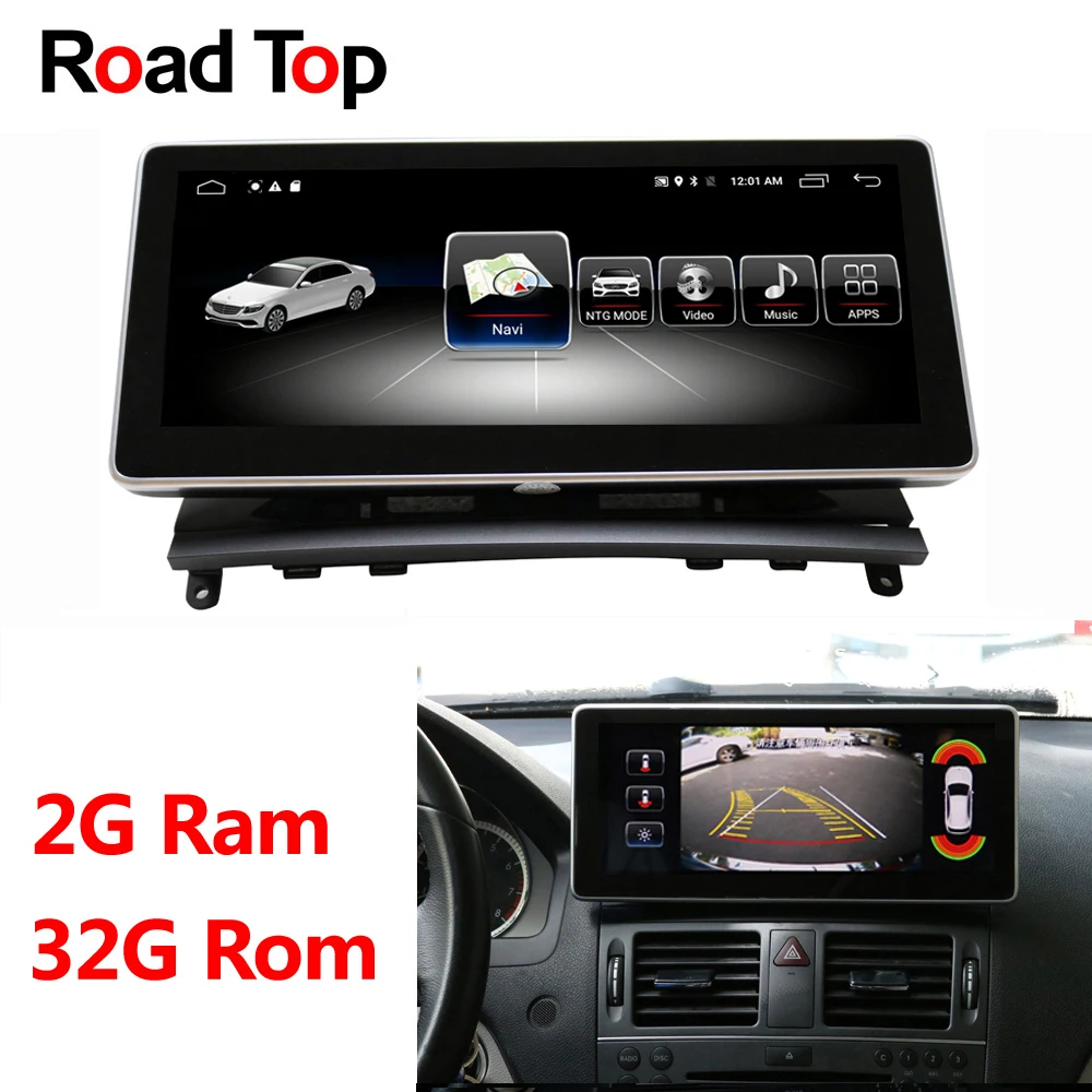 10 25 &quotAndroid Дисплей для Mercedes Benz C Class W204 2008 2010 автомобиля радиомонитор gps навигации