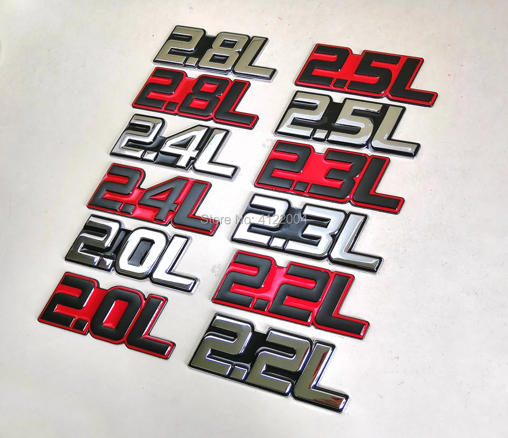 

2.0L 2.2L 2.3L 2.4L 2.5L 2.8L Energy Emblem Trunk Sticker Decal For TOYOTA HONDA MITSUBISHI VOLVO GEELY CHERY HAVAL Dodge JAGUAR