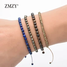 ZMZY Boho Handgemachte Natürliche Stein Armband Frauen Minimalismus Armband Freundschaft Perlen Armband Urlaub Geschenk Schmuck Dropshipping