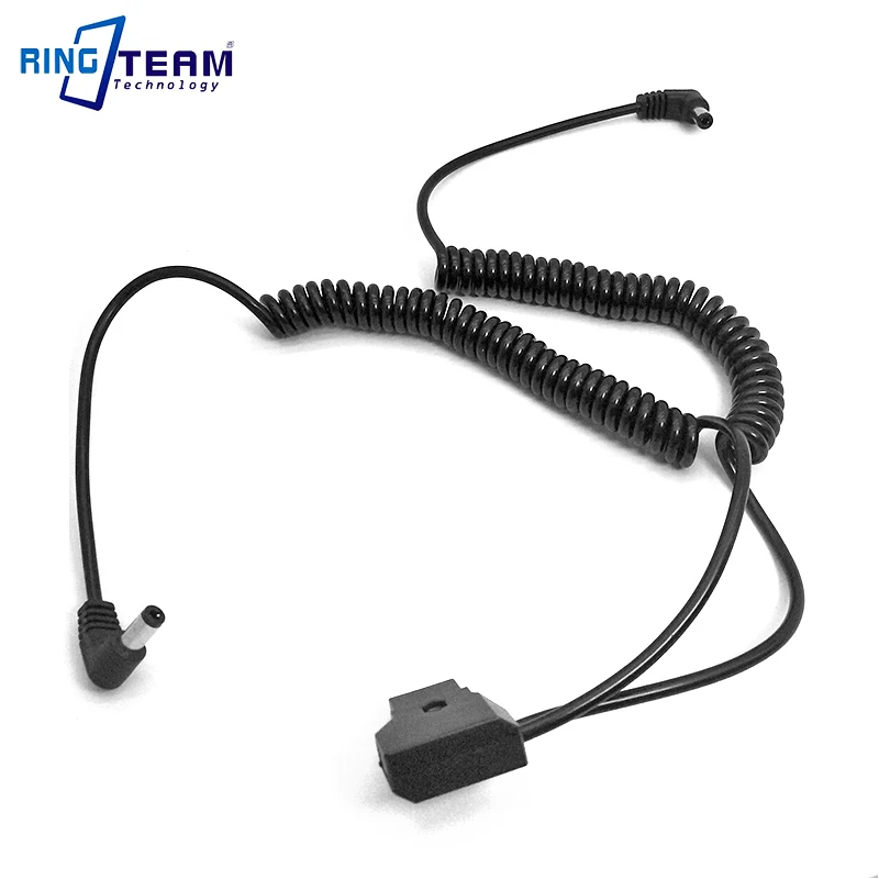 

Power D-Tap DTap Spliter Cable to 2x 5525 DC Angled Plug (In+ Out-) Spiral Cable For BMPC BMCC / Monitors / Lights / Lamps
