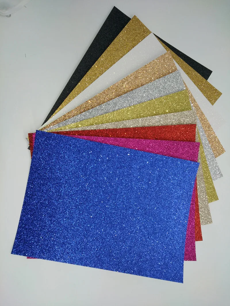 

2018 New A4 Scrub Glitter Paper Children handmade DIY Craft Paper 10 Color 50 Sheets