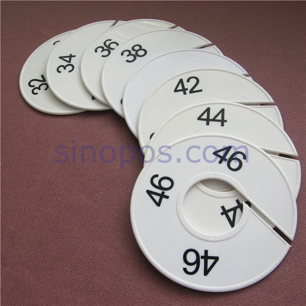 Hangrail бирки с размерами 11 см, пластиковый напечатанный номер набор размеров стойка для плечиков этикетки круглый размер r диск Маркер Знак