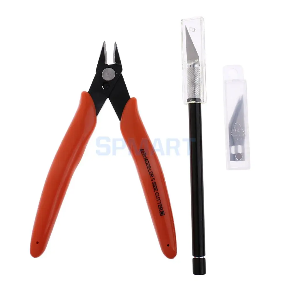

Precision Hobby Model Knife Kits Craft Razor + Side Cutter Set for Starters