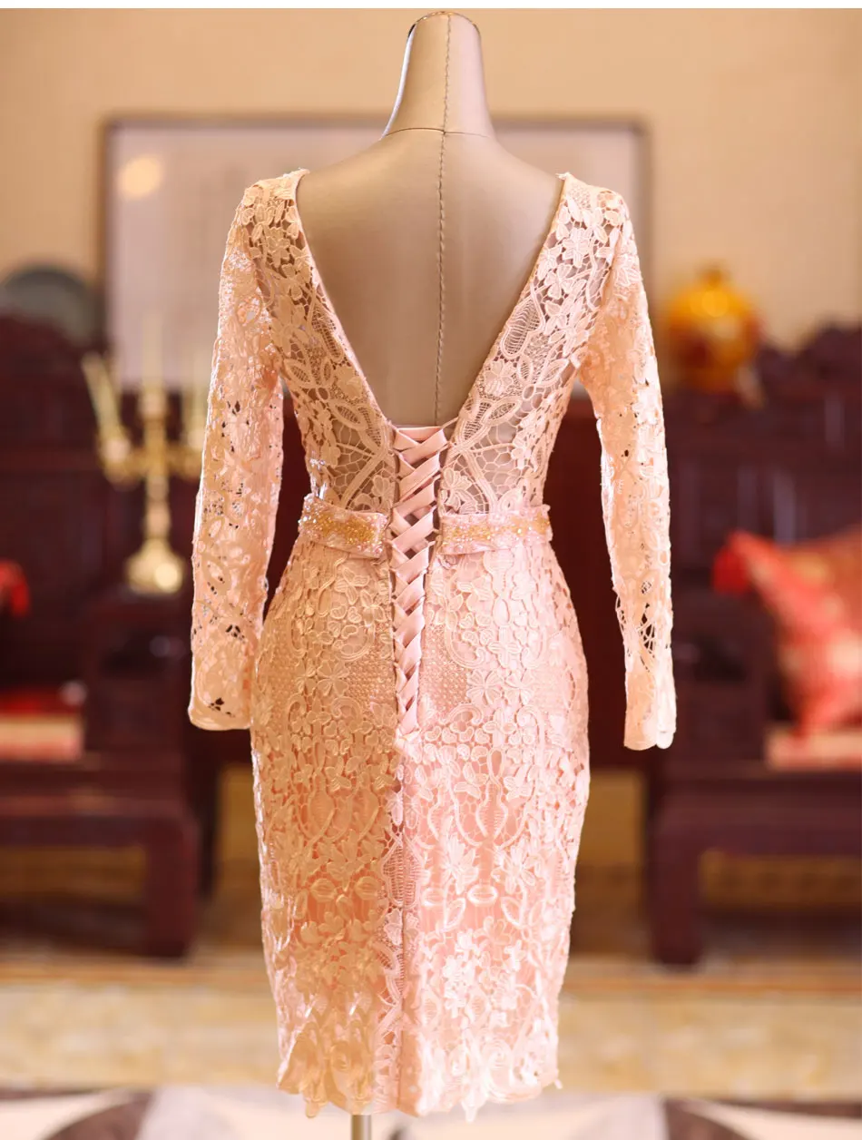 2019 торжественное платье женское элегантное вечернее платье простое винтажное платье для особых случаев кружевное платье с длинным
