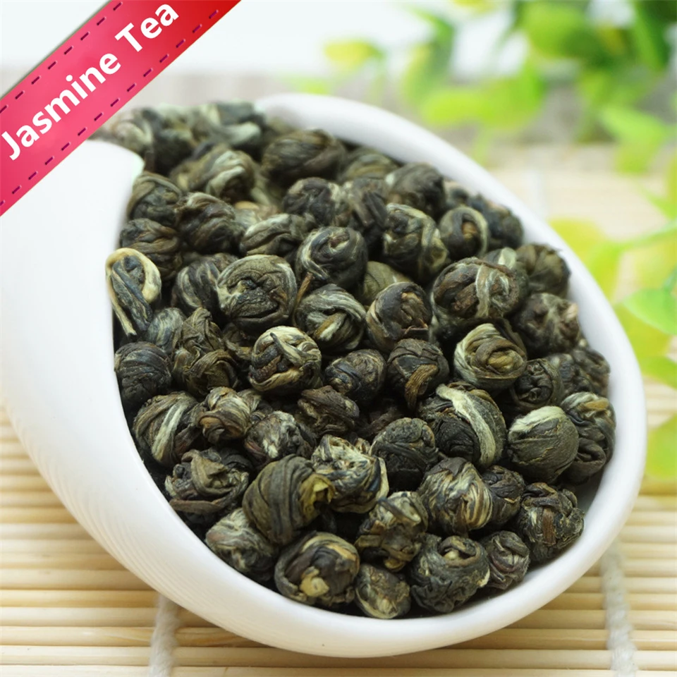 

2019 Fresh Jasmine Tea Natural Organic Premium Jasmine Green Tea Jasmine Dragon Pearl Fragrance Slimming Flower Kung Fu Tea Food
