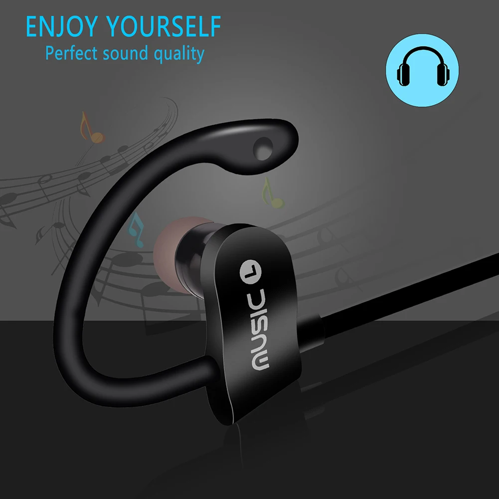 Bluetooth наушники Спортивные Беспроводные bluetooth гарнитура с защитой от пота басовые
