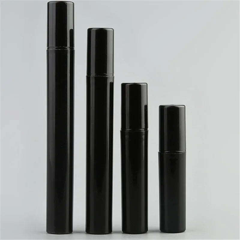 10pcs lot Empty 2ML 3ML 5ML 10ML Mini Black Plastic Spray Perfume Bottle Small Promotion Sample 4