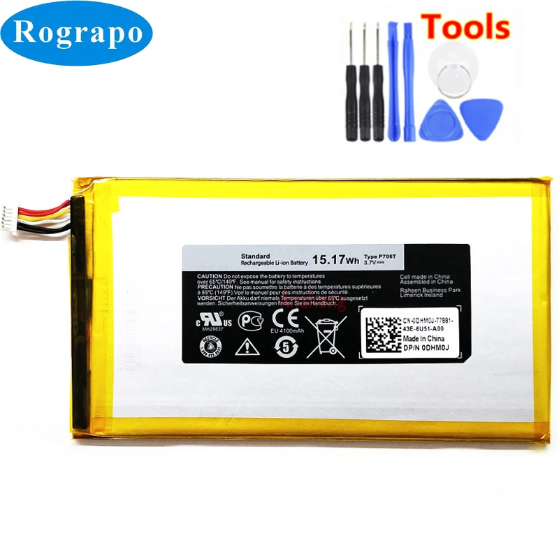 Новый Полный 4100mAh P706T Сменный аккумулятор для DELL Venue 7 3730 8 3830 T02D T01C T02D002 T02D001 0CJP38 02PDJW