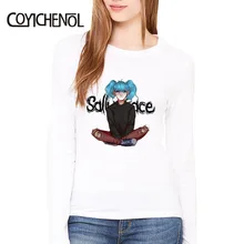 Sally Face customize print tshirt women solid color spring autumn tee regular funny design casual tops Modal long sleeves tee Sally Face customize print tshirt women solid color spring autumn tee regular funny design casual tops Modal long sleeves tee