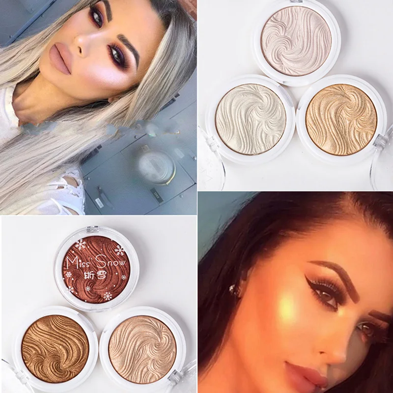 

3D Stereo 6 Color Matte Mineral Powder Face Pressed Foundations Oil-control Brighten Concealer Blush Powder Cake Cosmetics