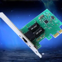 Гигабитная Сетевая интерфейсная карта настольный PCI-E сеть GbE 10/100/1000 Mb сетевой адаптер низкий профиль