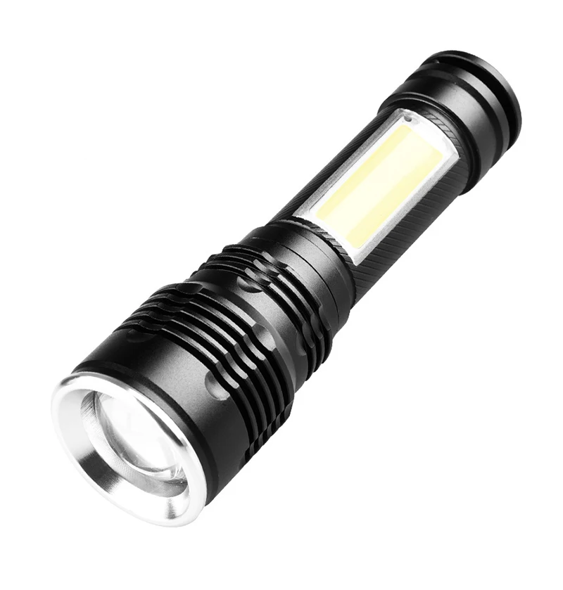 AIMIHUO Cree T6 LED Flashlight Powerful Telescopic Zoom Flashlight LED Waterproof Torch Mini COB Work Light Night Fishing Torch (15)