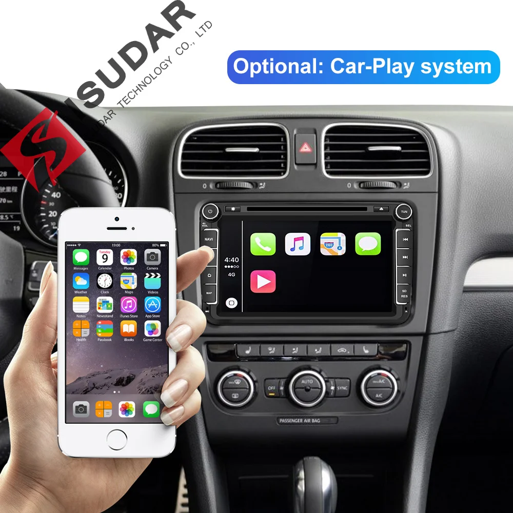 Isudar سيارة مشغل وسائط متعددة الروبوت 9 GPS 2 الدين سيارة راديو الصوت السيارات لشركة فولكس فاجن/فولكس واجن/بولو/باسات /جولف 8 النوى RAM 4G USB DVR