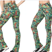 ADIBAO, женские трикотажные хлопковые брюки, леггинсы для похудения, леггинсы, капри, штаны Groovy, с высокой талией, расклешенные леггинсы, P839