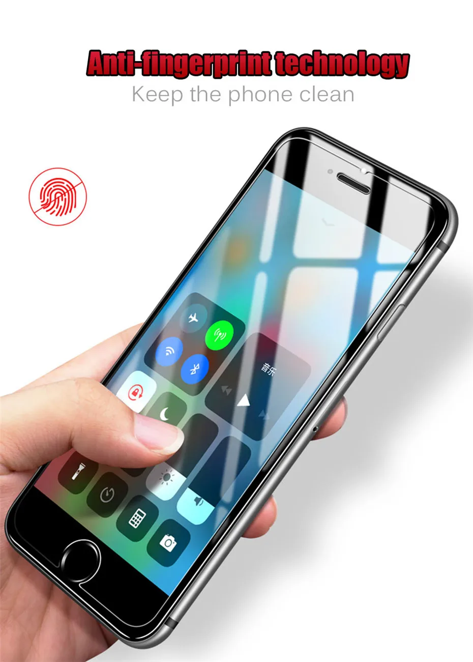 MOUSEMI Protective Glass For iPhone 5s 6 Plus 8 X Explosion Proof Ultra Thin Film Screen Protector For iPhone 7 Tempered Glass (5)