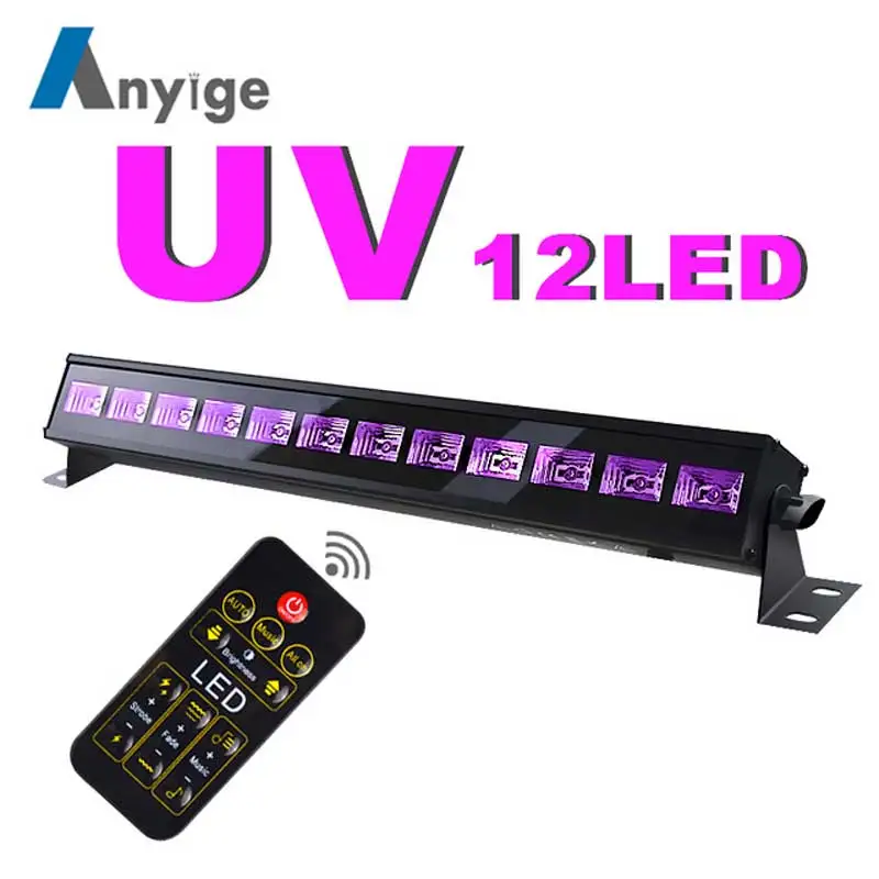 

ANYIGE LED UV Stage Light Bar Wall Washer Lamp Stage Lighting Effect Lights with DMX Remote Control LED Disco Dj For Home Party