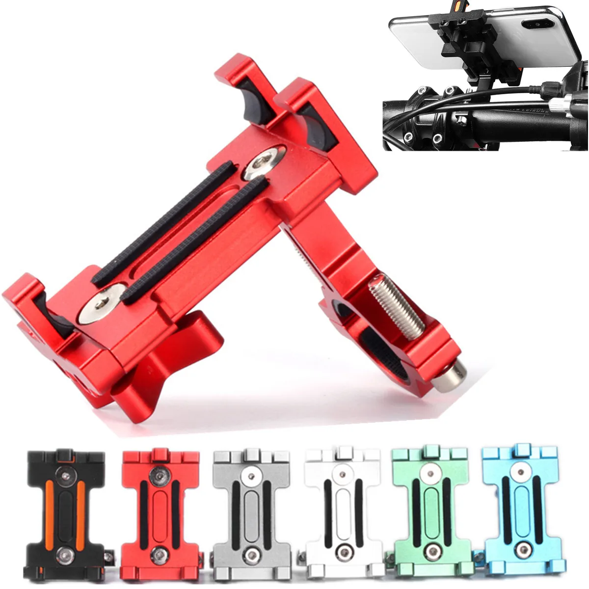  MTB Fahrrad Radfahren Telefon Halter für iPhone XS MAS Für Xiaomi 9 Aluminium Legierung Motorrad Le