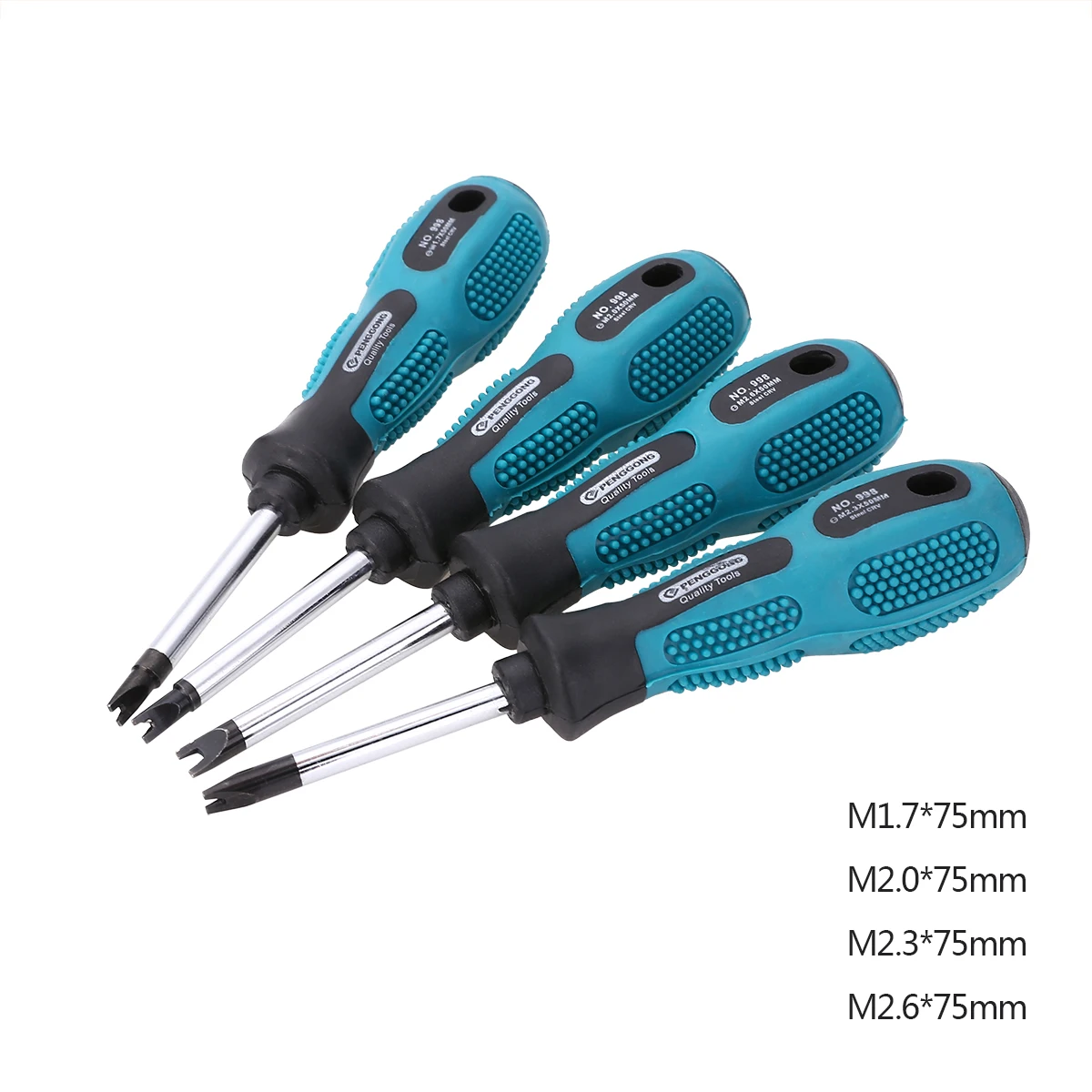 4pcs New Long Nonslip Handle Screwdrivers Spanner Head