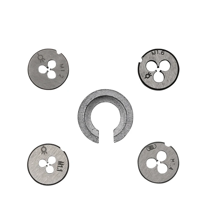 M1-M1.6 челнока Мини HSS Метрическая краны умирает гаечные ключи ручка комплект винт нитки решений 1 компл