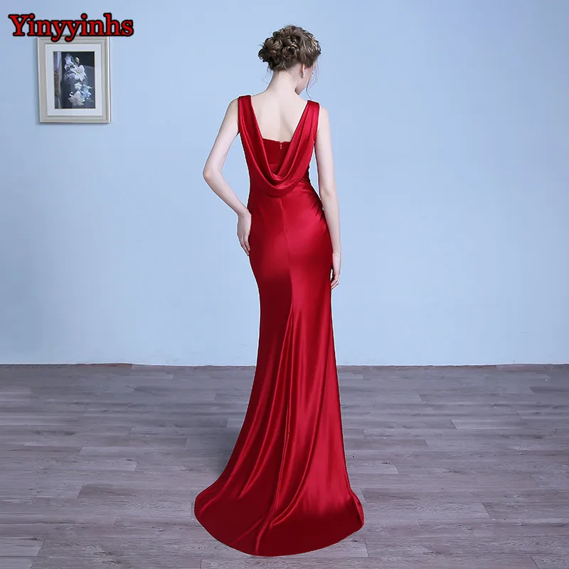2017-New-Arrival-Burgundy-Scoop-Mermaid-Prom-Dresses-Long-Sexy-Party-Evening-Gowns-Custom-Made-Black (1)