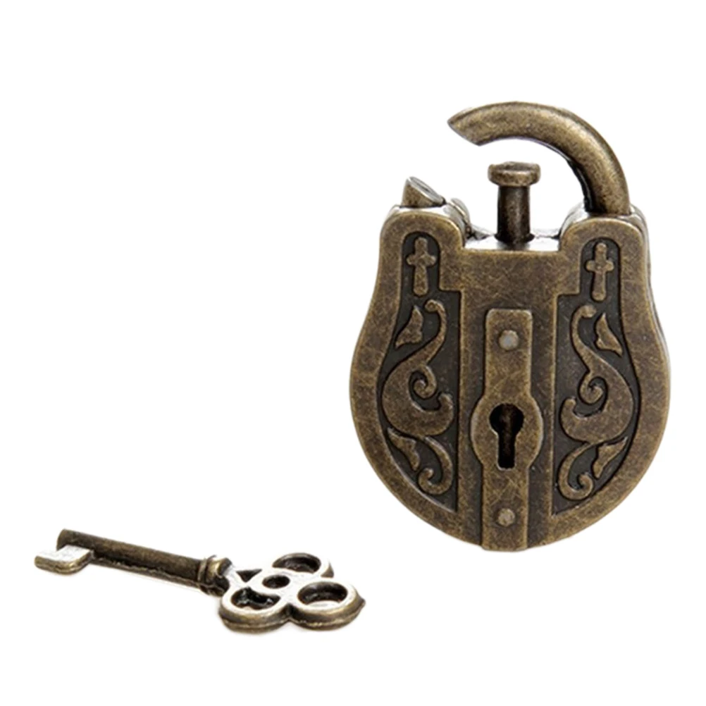 

Children'S Adult Toys Vintage Metal Lock With Key Puzzle Toy Educational Toys Mind Brain Teaser Kids Educational Toys