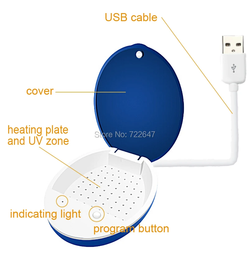 USB электронный осушитель слуховых аппаратов, коробка для сушки слуховых аппаратов, инструмент для ухода за слуховыми аппаратами, маленькая и Портативная сушилка синхронизации для слуховых аппаратов