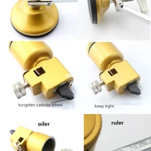 Talentool 40 см маслонаполнение стекло круговой резак компас стеклорез круговой стеклорез