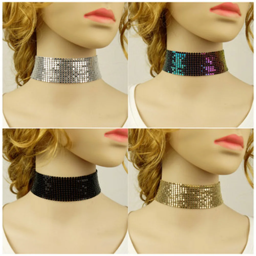 

Chokers Gold/Silver Plated Statement Necklace Women Party Jewelry Big Brand Chain Necklace Vintage Collar