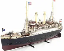 1915 Marklin cruise ship Mark Purcell iron ship model Creative handmade iron passenger ship model 19th