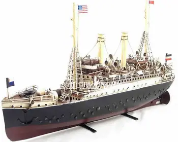 

1915 Marklin cruise ship Mark Purcell iron ship model Creative handmade iron passenger ship model 19th Century Cruises Model