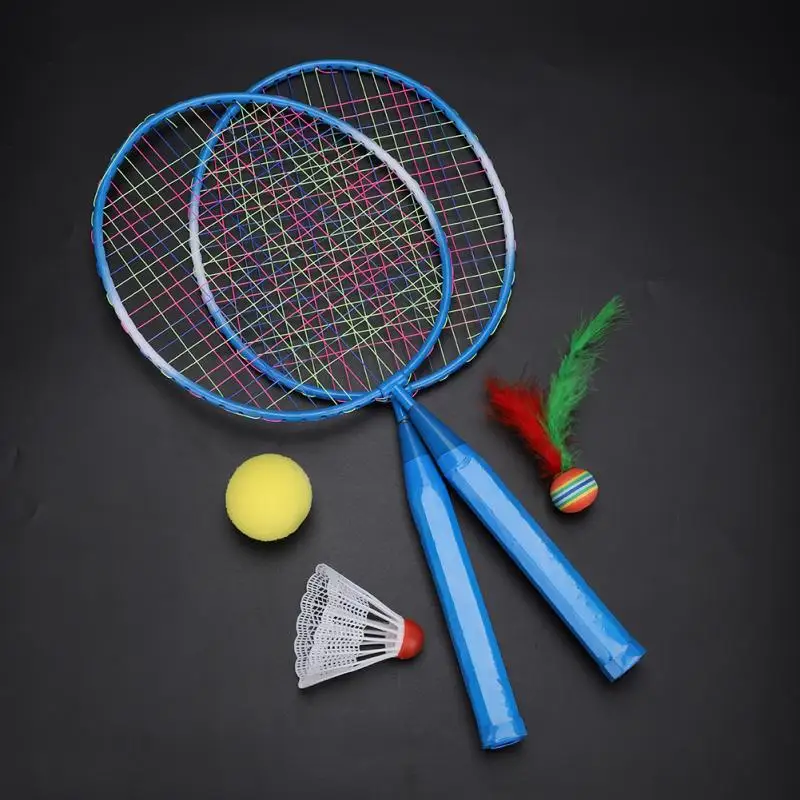 

Colors Kids Children Alloy Training Badminton Racket Durable Light-weight Practice Badminton Racket Racquet With Badminton Balls