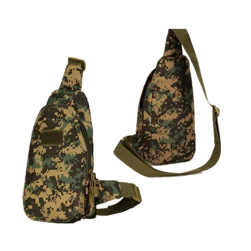 Военная Тактическая Сумка для мужчин Спорт на открытом воздухе Грудь мужские сумки рюкзак тактическая дорожная сумка много цветов - Цвет: woodland digi