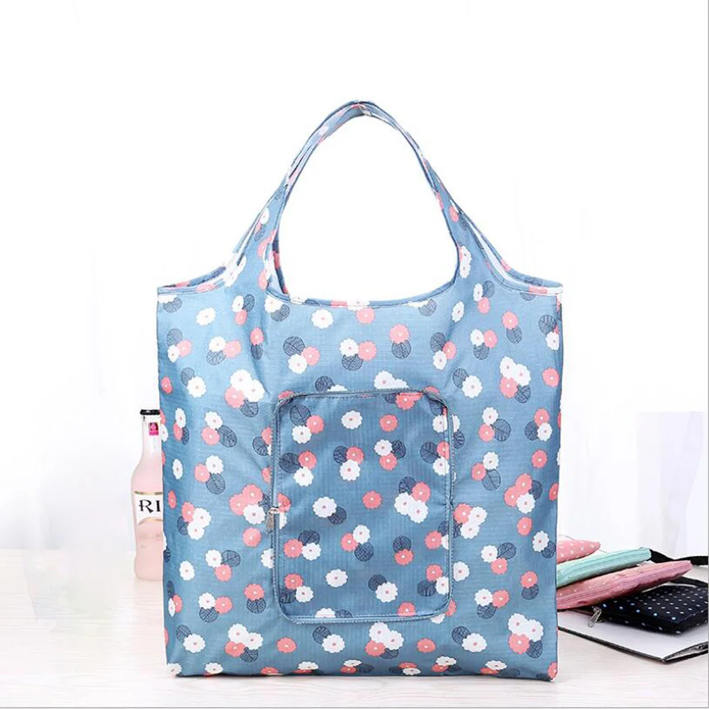 

Fashion Eco friendly Folding Shopping Bag Women's Handbags Waterproof Foldable Reusable Household Tote Bags storage bags