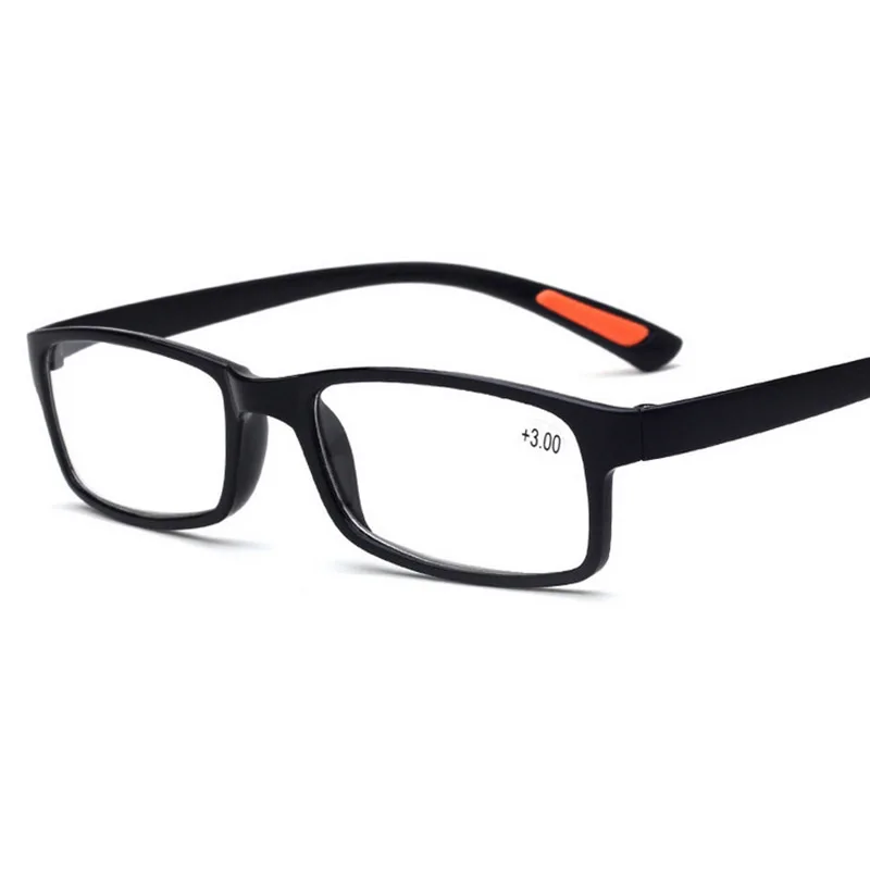 

2018 Hot Optical Very light Full Frame Clear Finished Reading Glasses Men Women Elderly Eyewear black brown +100 +250 +350 +400