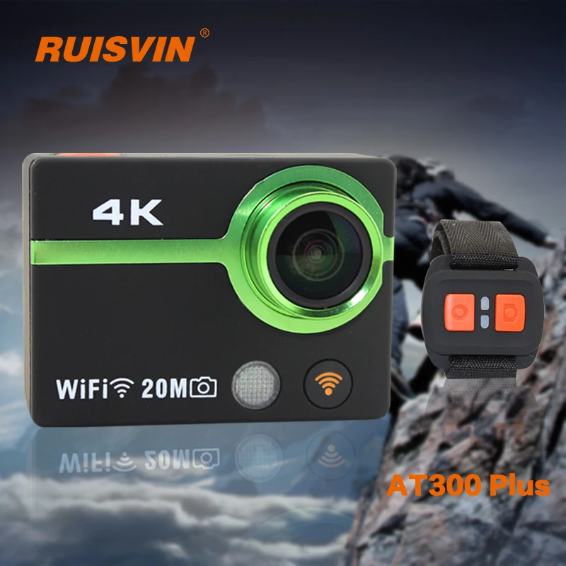 RUISVIN AT300 Plus Action Camera Full HD Sports DV Helmet Cam 4K WiFi DVR Camcorder 30M Diving Go Waterproof Pro Sport Camera