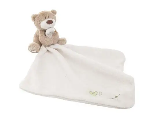 Baby Hand Towel Newborn Cute Bear 28*28cm Soft Square Boys Infant Reassure Towel Bear Kids Appease Towels Baby Care Product