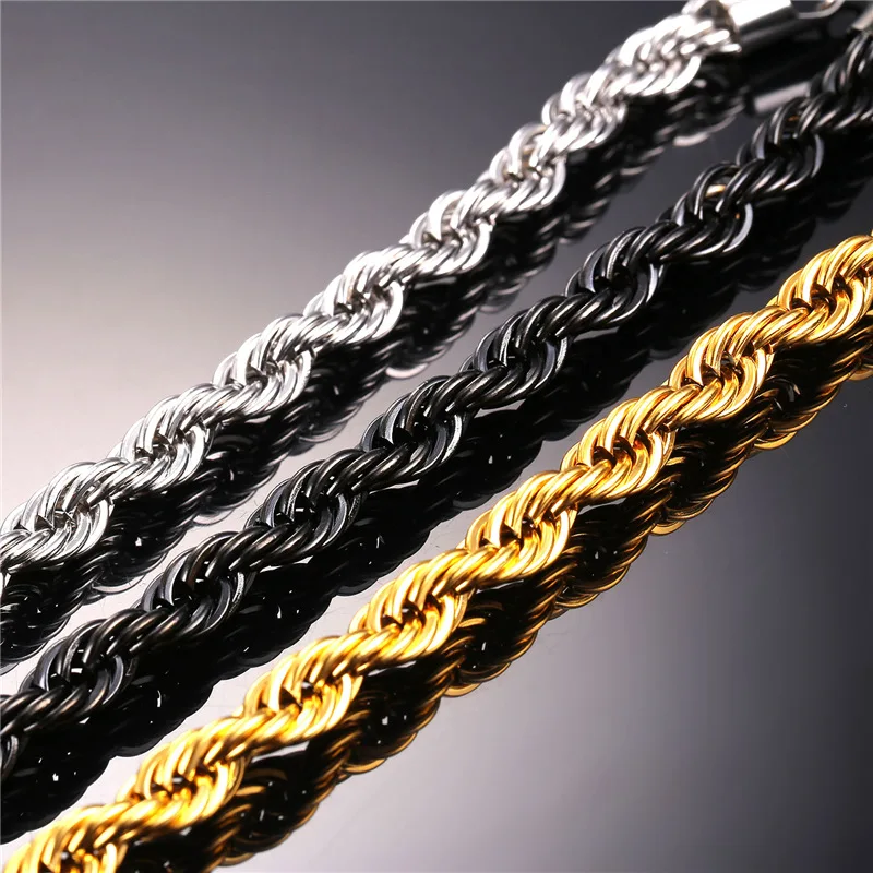 Black Rope Chain Necklace Online, 57 