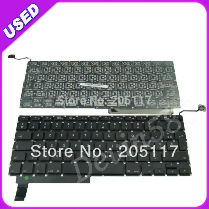 

A LOT OF 5PCS KEYBOARD For Macbook Pro Unibody A1286 French Keyboard 2009 2010 2011 , 100% WORKING !