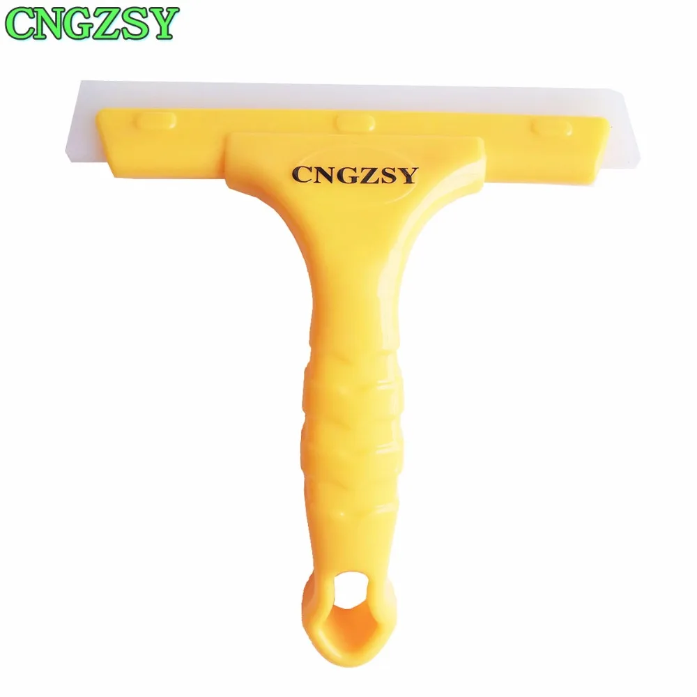 Long Handle Silicone Water Wiper Car Window Glass Body Washing Squeegee