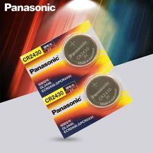 2 шт./лот,, Panasonic CR2430 CR 2430, 3 в, литиевая Кнопочная батарея, батареи для монет, для часов, часов, слуховых аппаратов