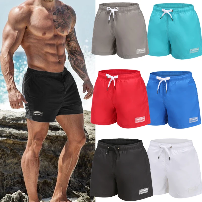 

Mens shorts New Casual Fashion Gyms Fitness Bodybuilding short pants Male Jogger Knee Length Drawstring Sweatpants