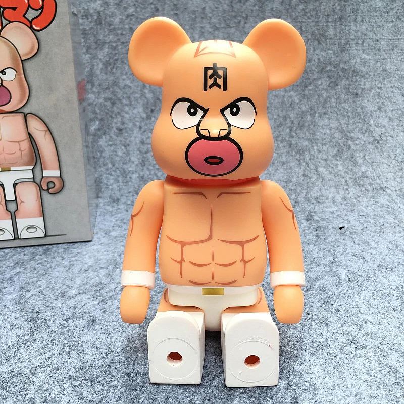

400% 28cm Building Blocks Be@rbrick Cos Kinnikuman Muscle Man Toy DIY Graffiti Vinyl Action Figure Collectible Model Toy H114
