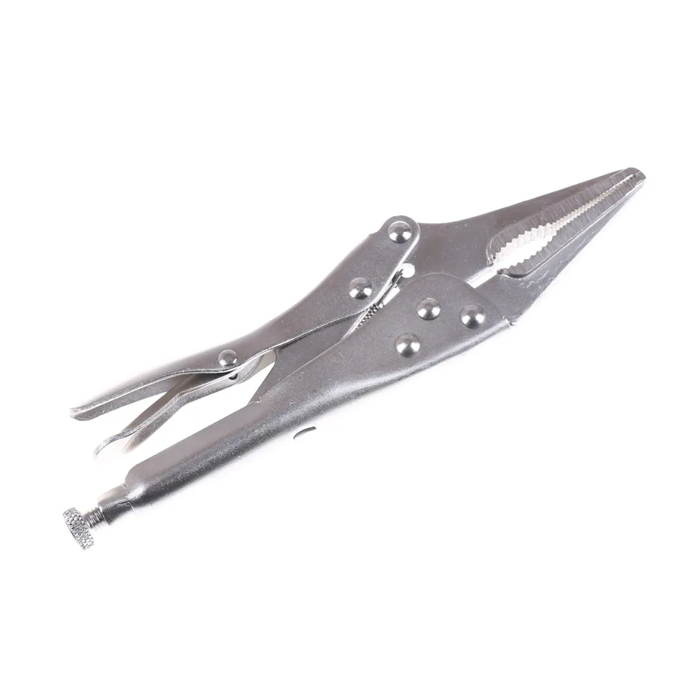 Practical Adjustable Long Nose Locking Pliers Jaw Mini Wire Adjustable Vise Grip Locking Pliers Welding Clamp Tool Cutting Plier
