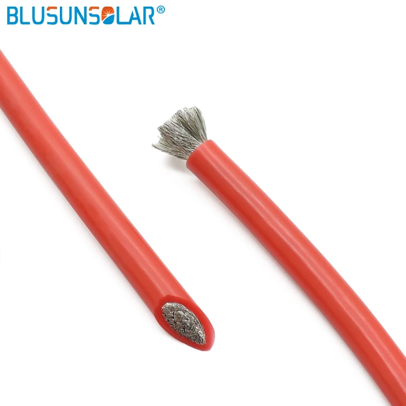 100 компл./лот Лидер продаж 10AWG 1 м черный + красный высокотемпературный мягкий