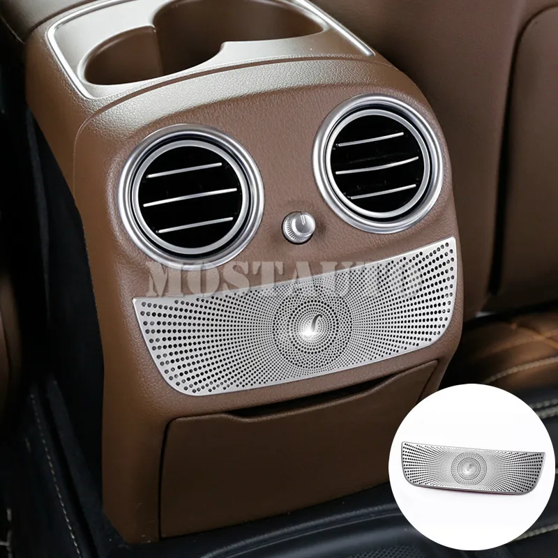 For Benz E Class W213 S213 Inner Console Rear Air Vent Panel Cover 2017-2021 1pcs Car Accessories Interior Decor Trim | Автомобили и