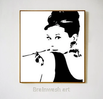 

N-537 free shipping classic pop art by hand painted on canvas Decoration Home oil painting no framed